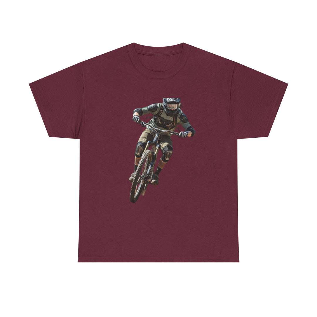Downhill MTB Rider Graphic Tee