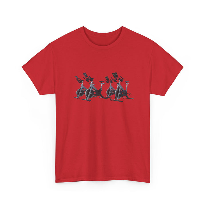 Spin Bikes Tee – soft, breathable cotton designed for indoor cycling and spin classes. Comfortable, durable, and perfect for active lifestyles.