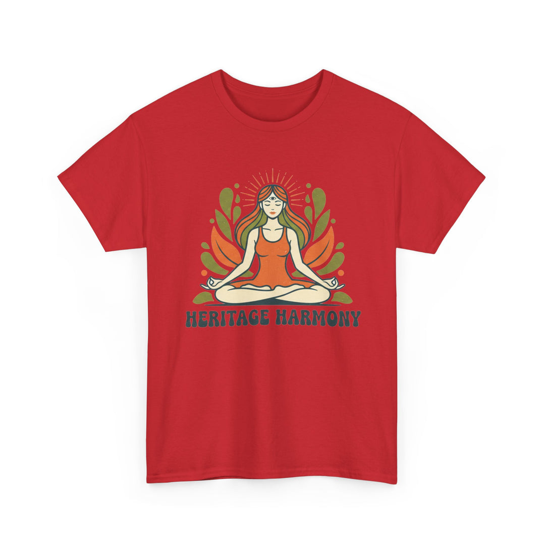 Yoga Meditation Tee – soft, breathable cotton designed for meditation and yoga practice. Comfortable, relaxed fit perfect for studio or casual wear.