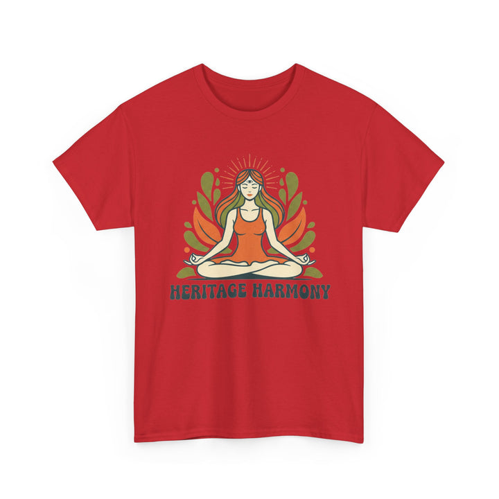 Yoga Meditation Tee – soft, breathable cotton designed for meditation and yoga practice. Comfortable, relaxed fit perfect for studio or casual wear.