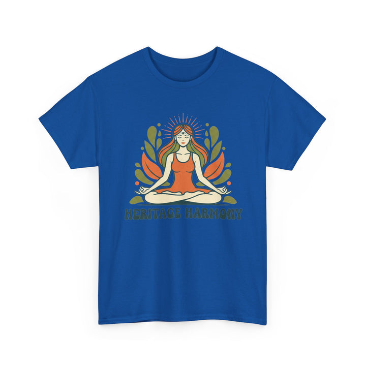 Yoga Meditation Tee – soft, breathable cotton designed for meditation and yoga practice. Comfortable, relaxed fit perfect for studio or casual wear.