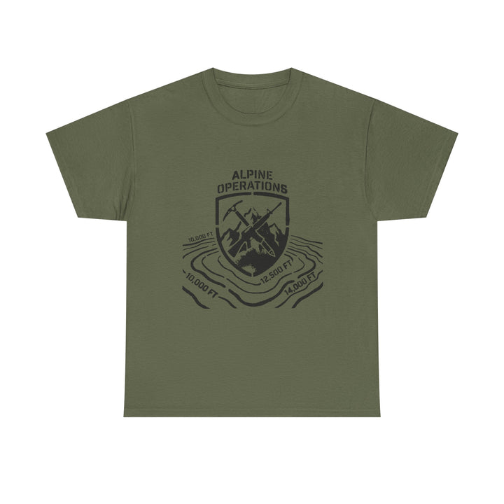 Alpine Operations Cotton Hiking Tee - Mountain Badge Edition