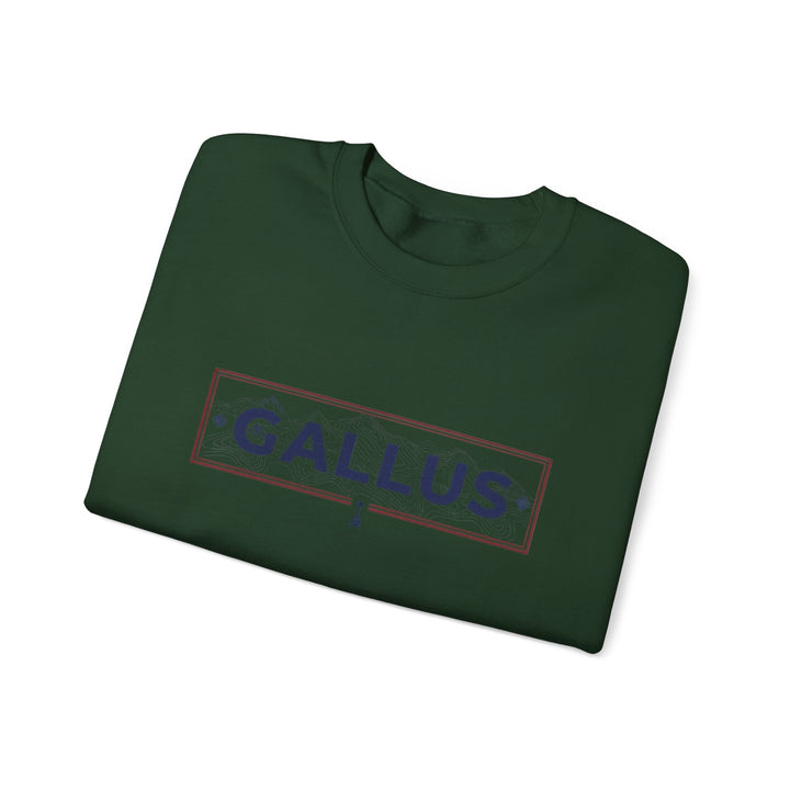 Spain Map Crewneck Sweatshirt — GALLUS Logo Travel Pullover