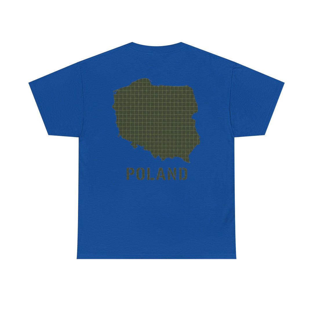 Poland Map Tee — Military Grid Map Graphic T-Shirt