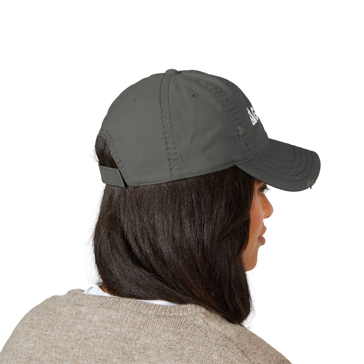 Distressed Embroidered Dad Hat - &