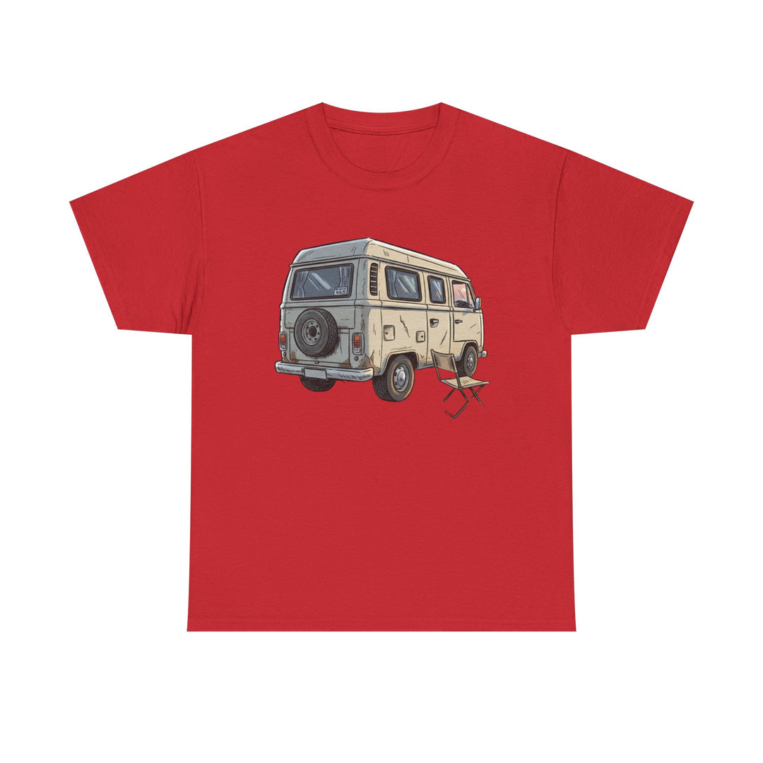 Retro Van Life Graphic T-Shirt - Classic Camper Van Adventure Tee