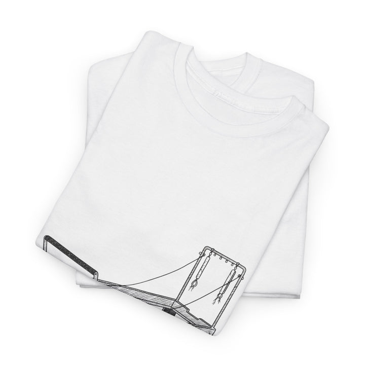 Pilates Reformer Tee – soft, breathable cotton designed for reformer Pilates. Comfortable, flexible, and perfect for studio workouts or casual wear.