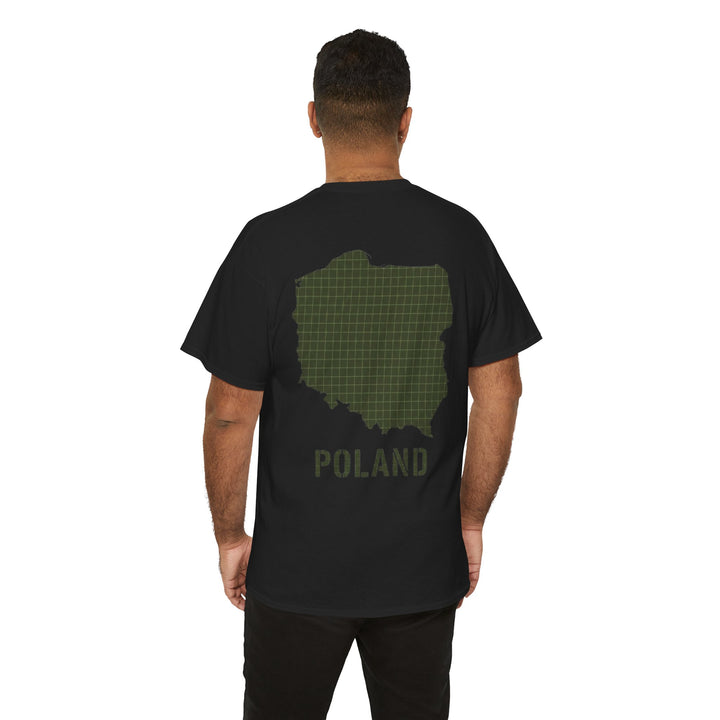 Poland Map Tee — Military Grid Map Graphic T-Shirt