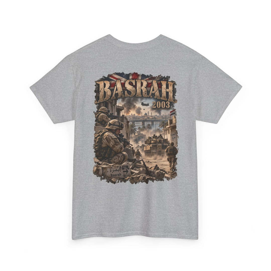 Basrah 2003 Military Graphic Tee — Veteran Iraq War Commemorative T-Shirt