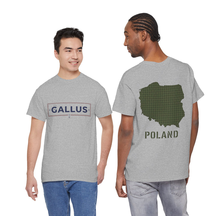 Poland Map T-Shirt — Gallus Logo Military-Style Polish Pride Tee