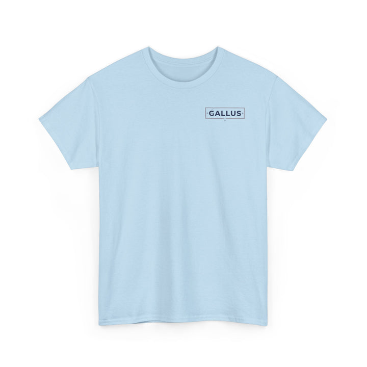 Gallus Logo T-Shirt — Minimal Retro Chest &amp; Back Graphic Tee