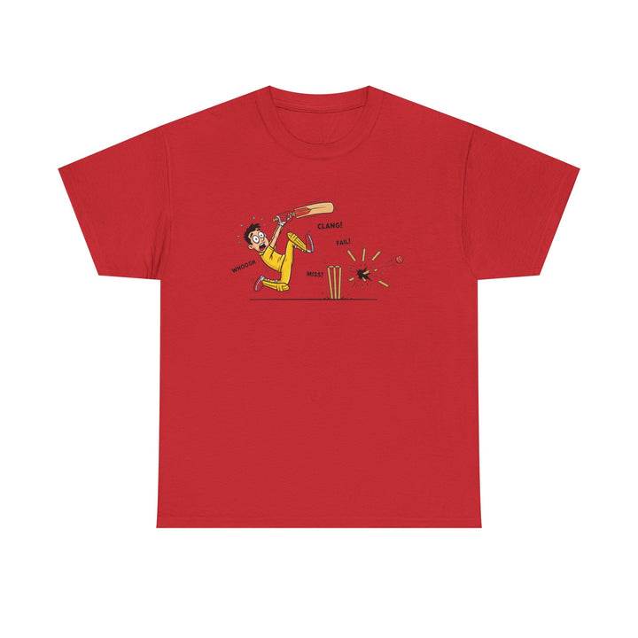 Cricket Batter Cartoon Tee | Cricket T-Shirt