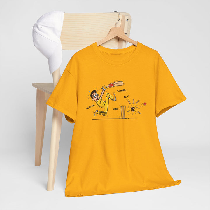 Cricket Batter Cartoon Tee | Cricket T-Shirt