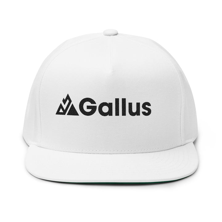 Flat Bill Cap - Embroidered "GALLUS" Retro Patch Snapback