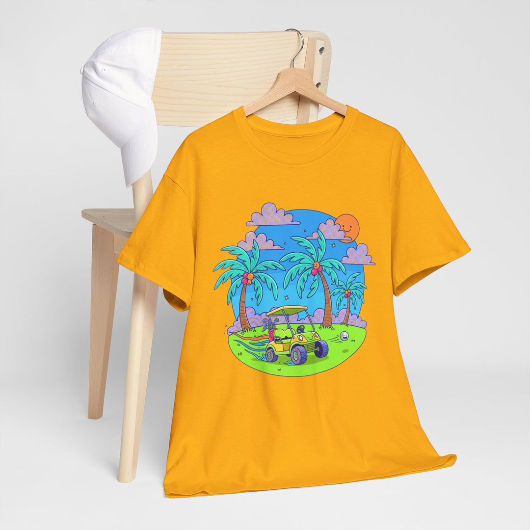 Island Style Golf Cart Beach T-Shirt