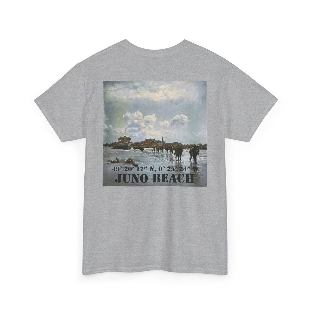Juno Beach Coordinates T-Shirt — Canadian D-Day 1944 — alternate product image 4