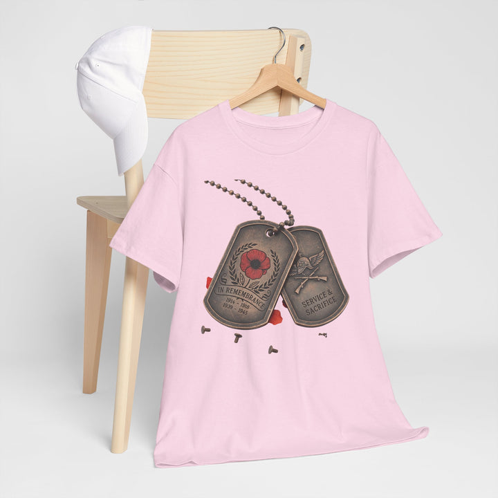 Remembrance Dog Tag T-Shirt — Memorial Military Tribute Tee