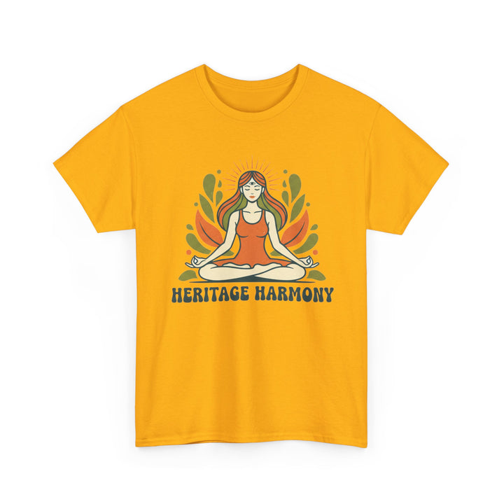 Yoga Meditation Tee – soft, breathable cotton designed for meditation and yoga practice. Comfortable, relaxed fit perfect for studio or casual wear.