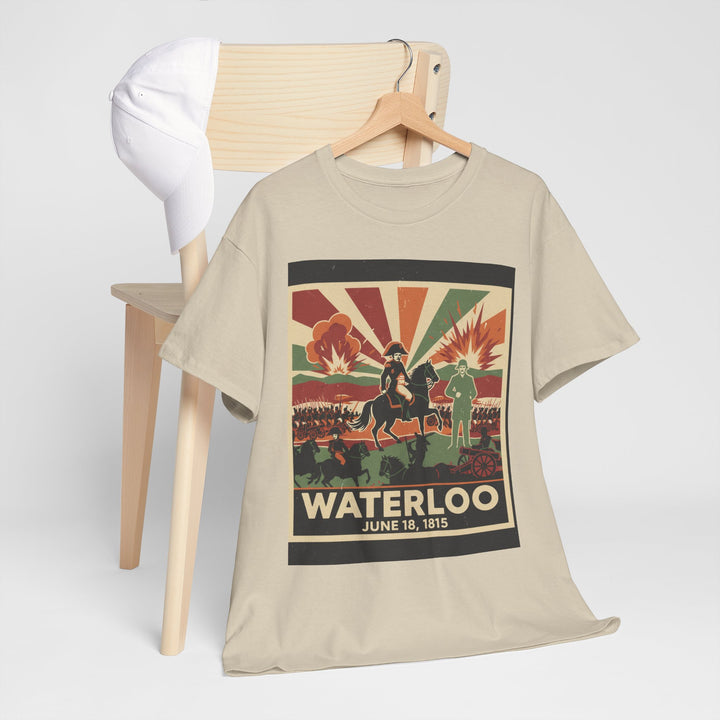 Waterloo 1815 Vintage Battle T-Shirt — Napoleonic War Commemorative Tee