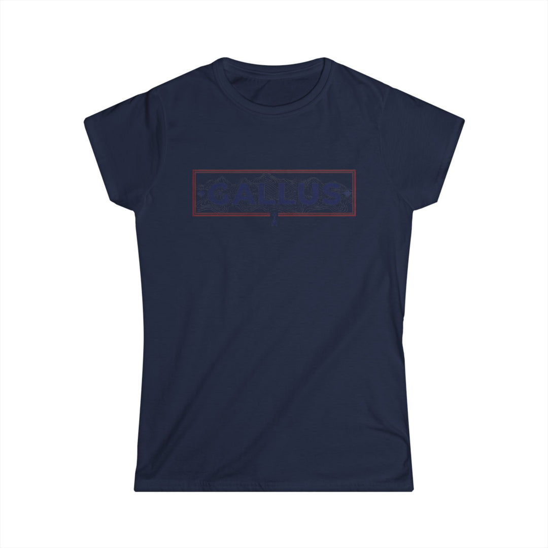 Spain Map Womens Tee — Gallus Logo Travel T‑Shirt