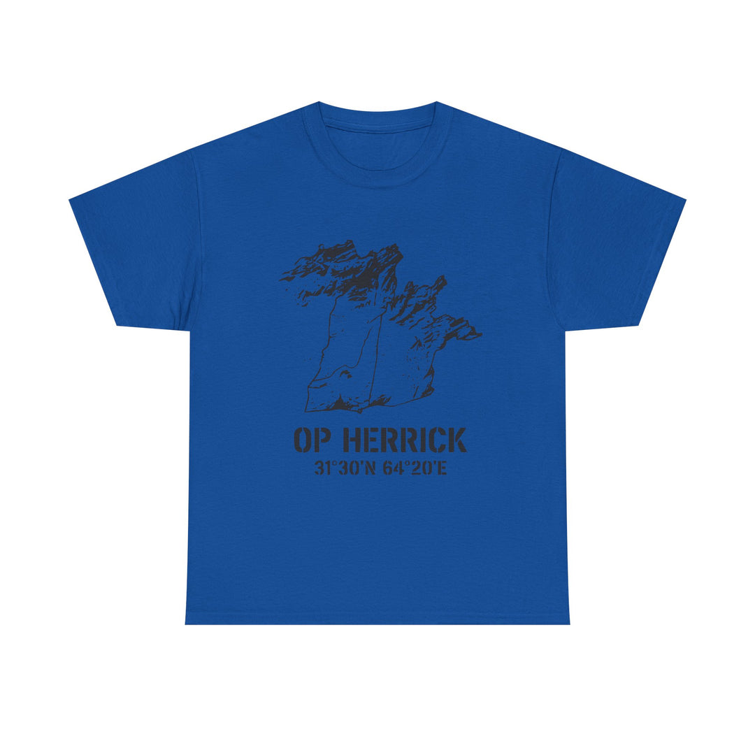 Op Herrick Lashkar Gah Coordinates T-Shirt - Helmand Province Military Graphic Tee