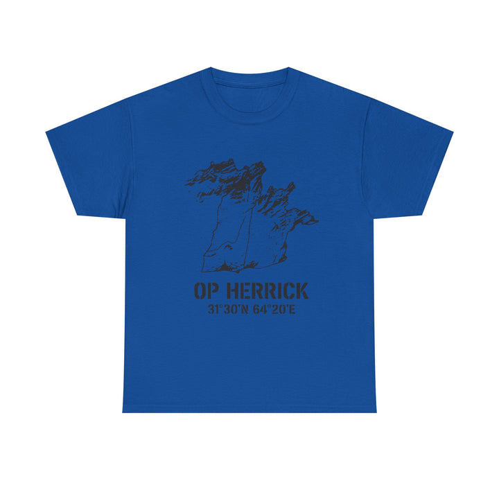 Op Herrick Lashkar Gah Coordinates T-Shirt - Helmand Province Military Graphic Tee