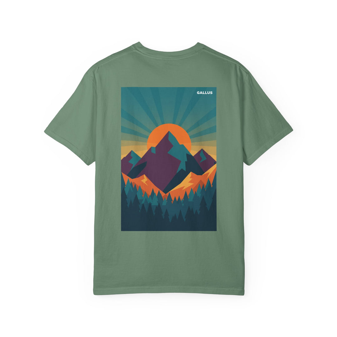 T-Shirt — Gallus Mountain Sunset Graphic Tee