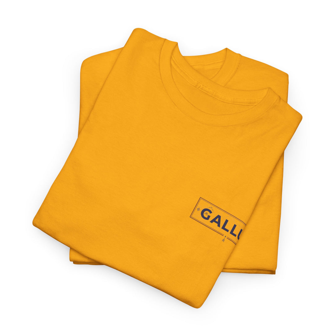Gallus Logo Tee — Minimal Chest Patch White T-Shirt