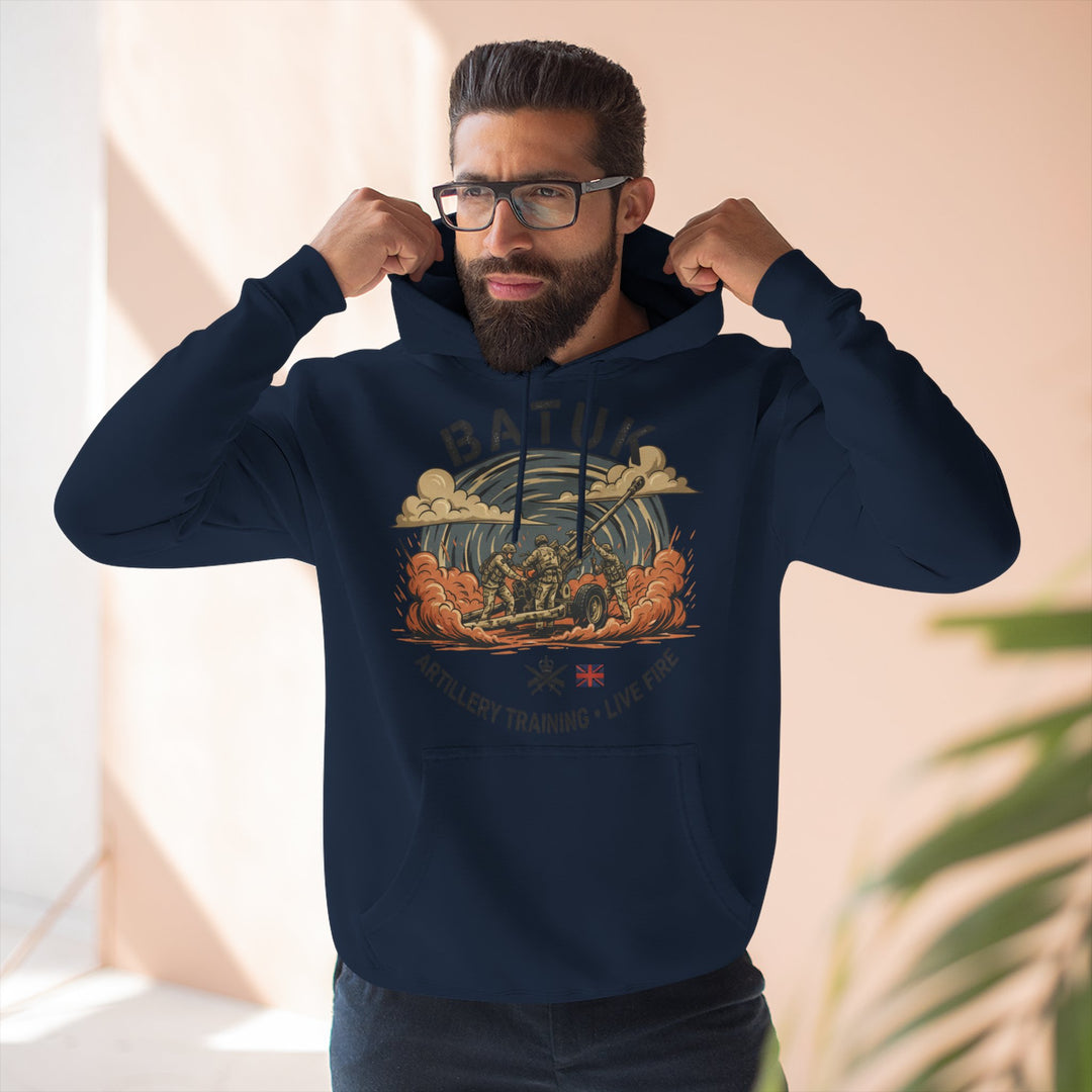 Military Artillery Graphic Hoodie — "BATUK" Live-Fire Training Design