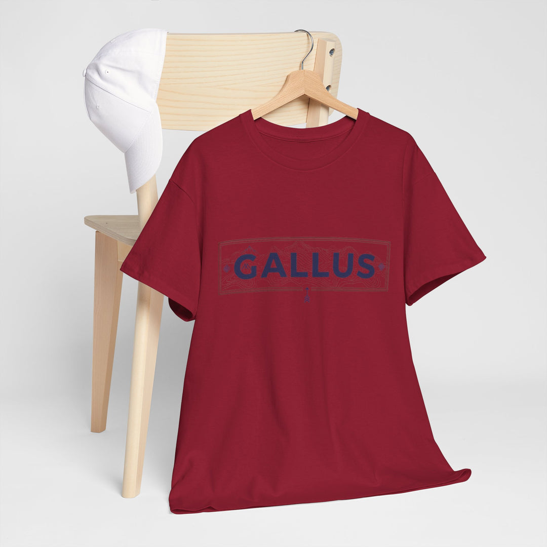 T-Shirt — Gallus Mountain Graphic Tee (Sunrise Landscape Back Print)
