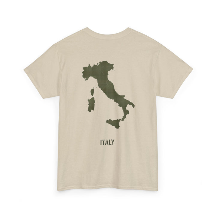 Italy Map Tee — GALLUS Logo Casual Cotton T-Shirt