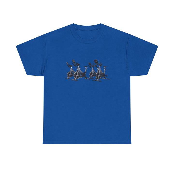 Spin Bikes Tee – soft, breathable cotton designed for indoor cycling and spin classes. Comfortable, durable, and perfect for active lifestyles.