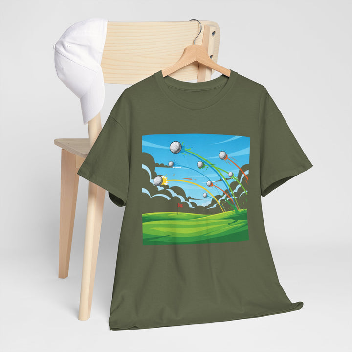Golf Ball Flight T-Shirt | Golf Graphic Tee