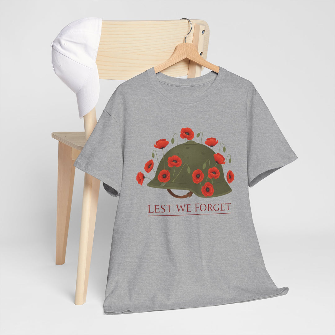 British Army Remembrance Shirt | Lest We Forget Poppy Helmet