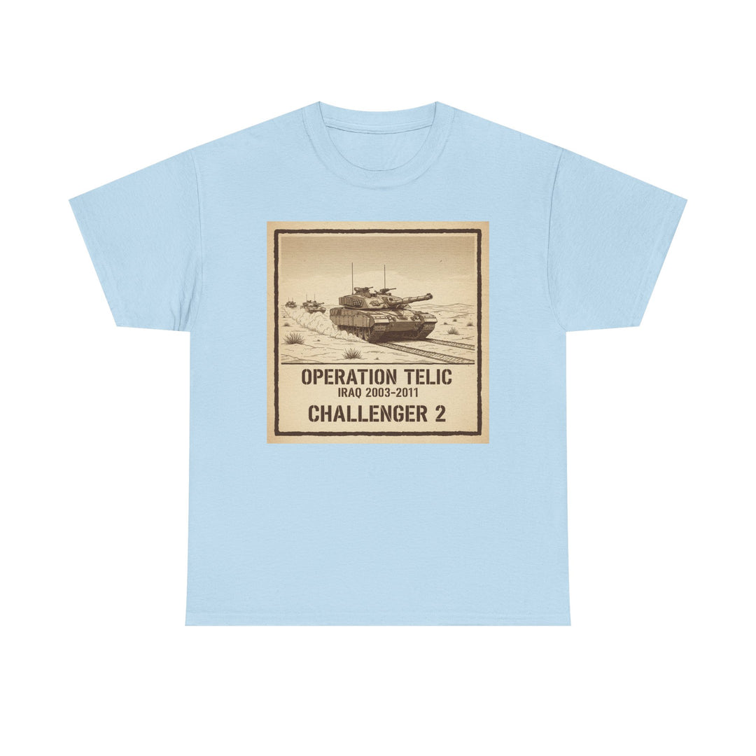 Challenger 2 Op Telic T-Shirt — Iraq 2003 Armoured Heritage Graphic