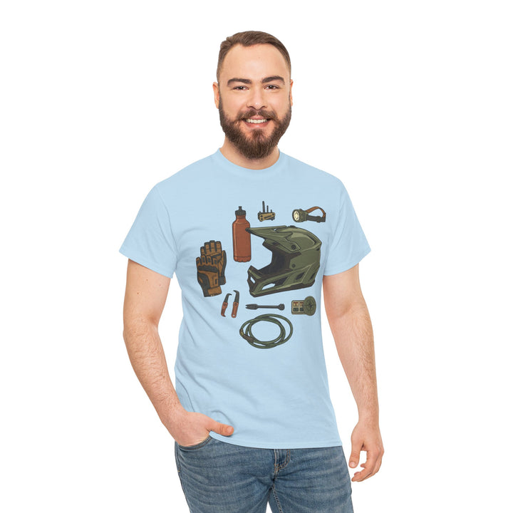 MTB Gear Layout T-Shirt — Mountain Bike Essentials Tee