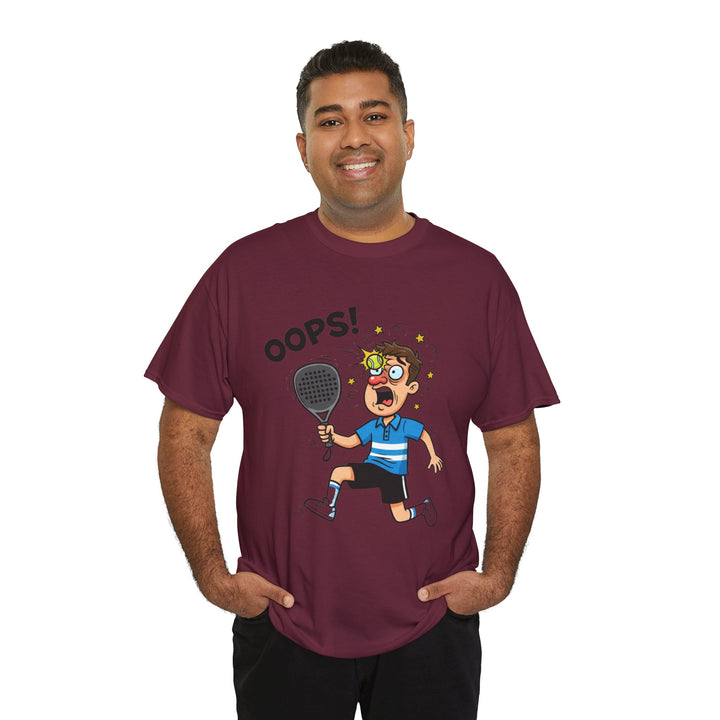 Cartoon Padel Oops! T-Shirt for Players