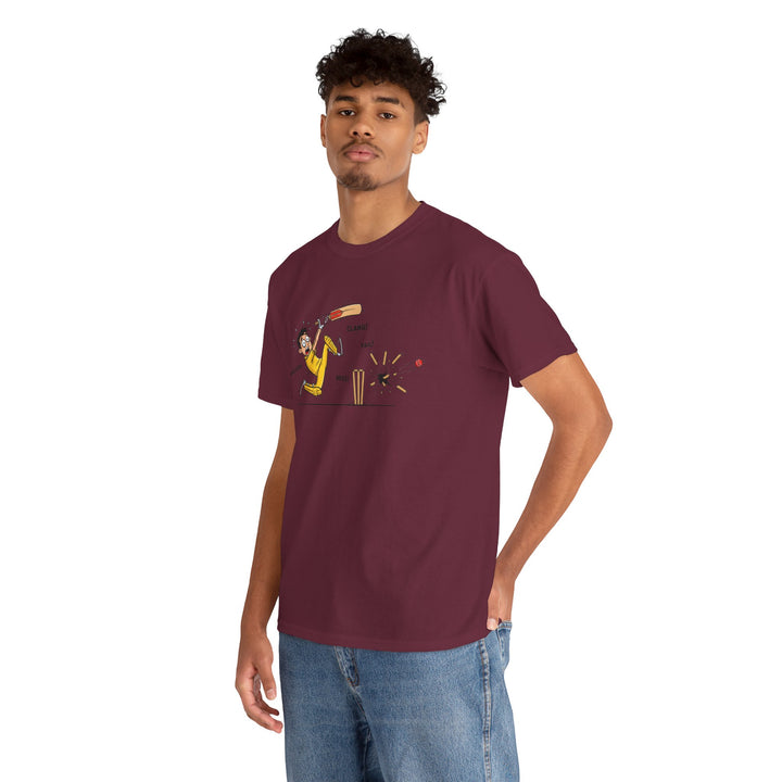 Cricket Batter Cartoon Tee | Cricket T-Shirt