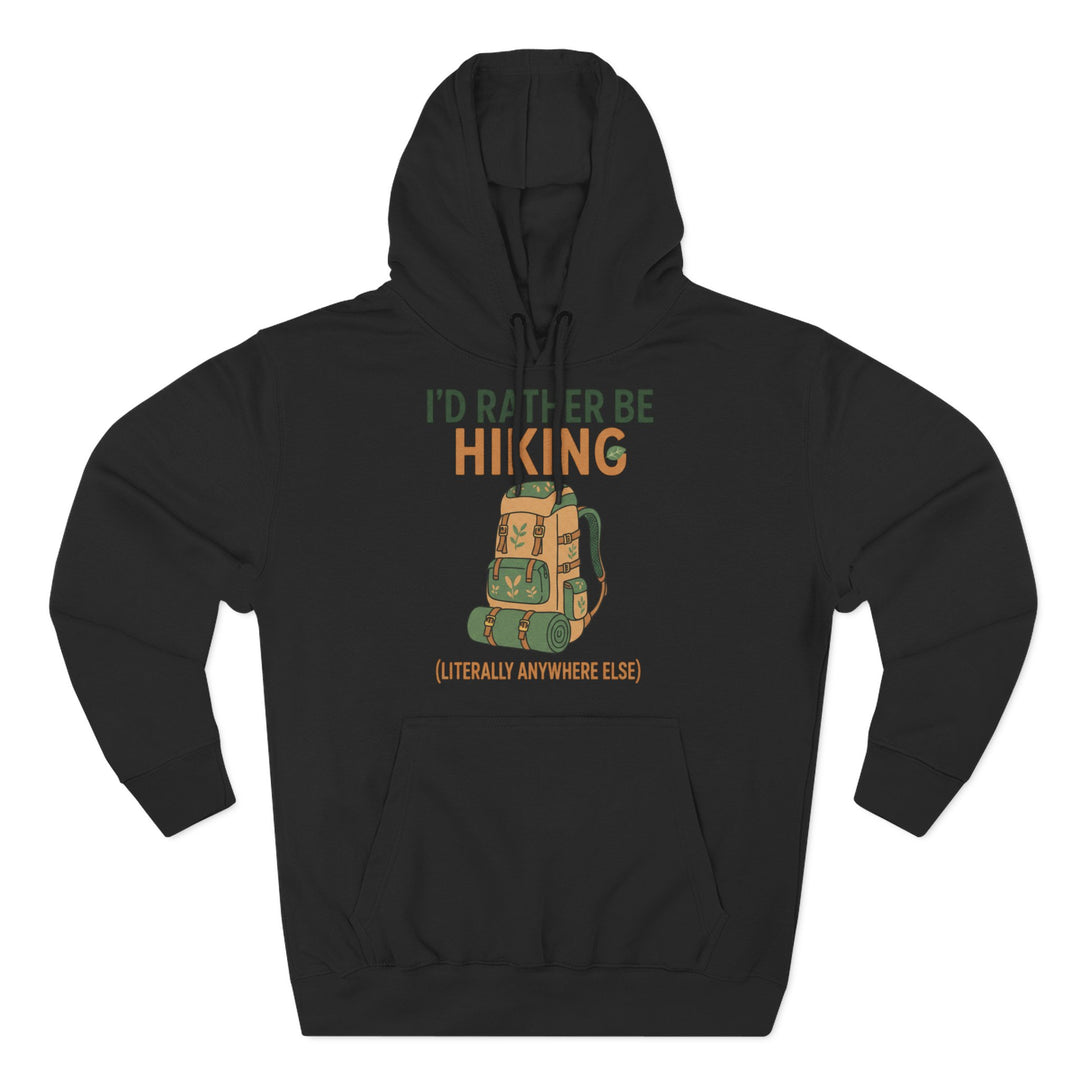 Black hoodie by S&amp;W Gallus with drawstrings, kangaroo pocket, and a "I&