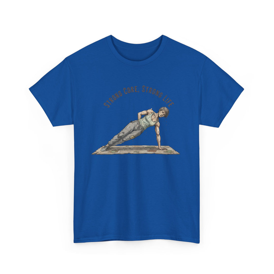 Pilates Fitness Plank Tee – soft, breathable cotton designed for Pilates and core workouts. Comfortable, flexible, and perfect for studio or home sessions.