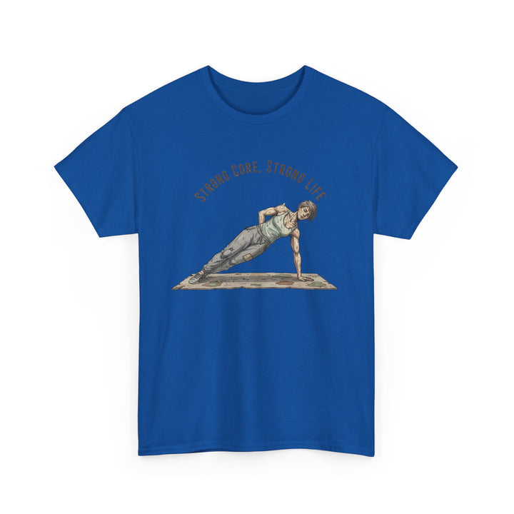 Pilates Fitness Plank Tee – soft, breathable cotton designed for Pilates and core workouts. Comfortable, flexible, and perfect for studio or home sessions.