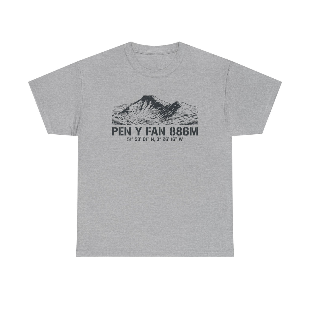 Pen y Fan 886m Graphic Tee | Vintage Elevation &amp; Coordinates