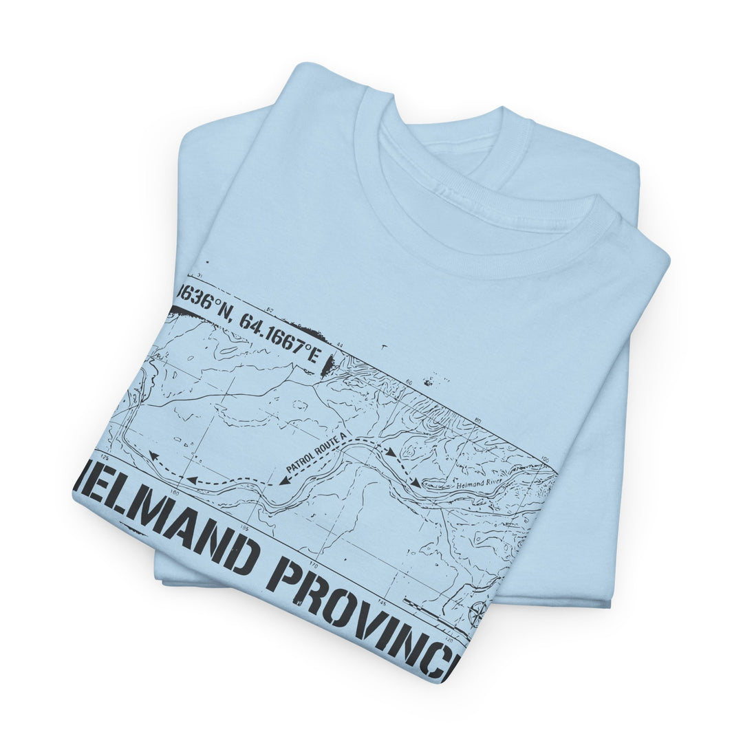 Op Herrick Helmand Province Map T-Shirt - Green Zone Military Graphic Tee