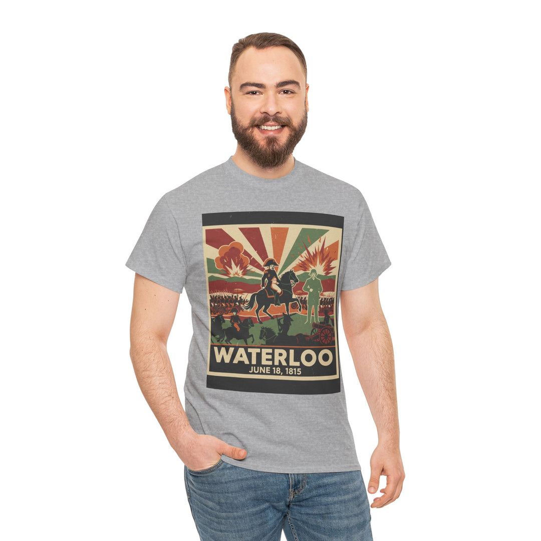 Waterloo 1815 Vintage Battle T-Shirt — Napoleonic War Commemorative Tee