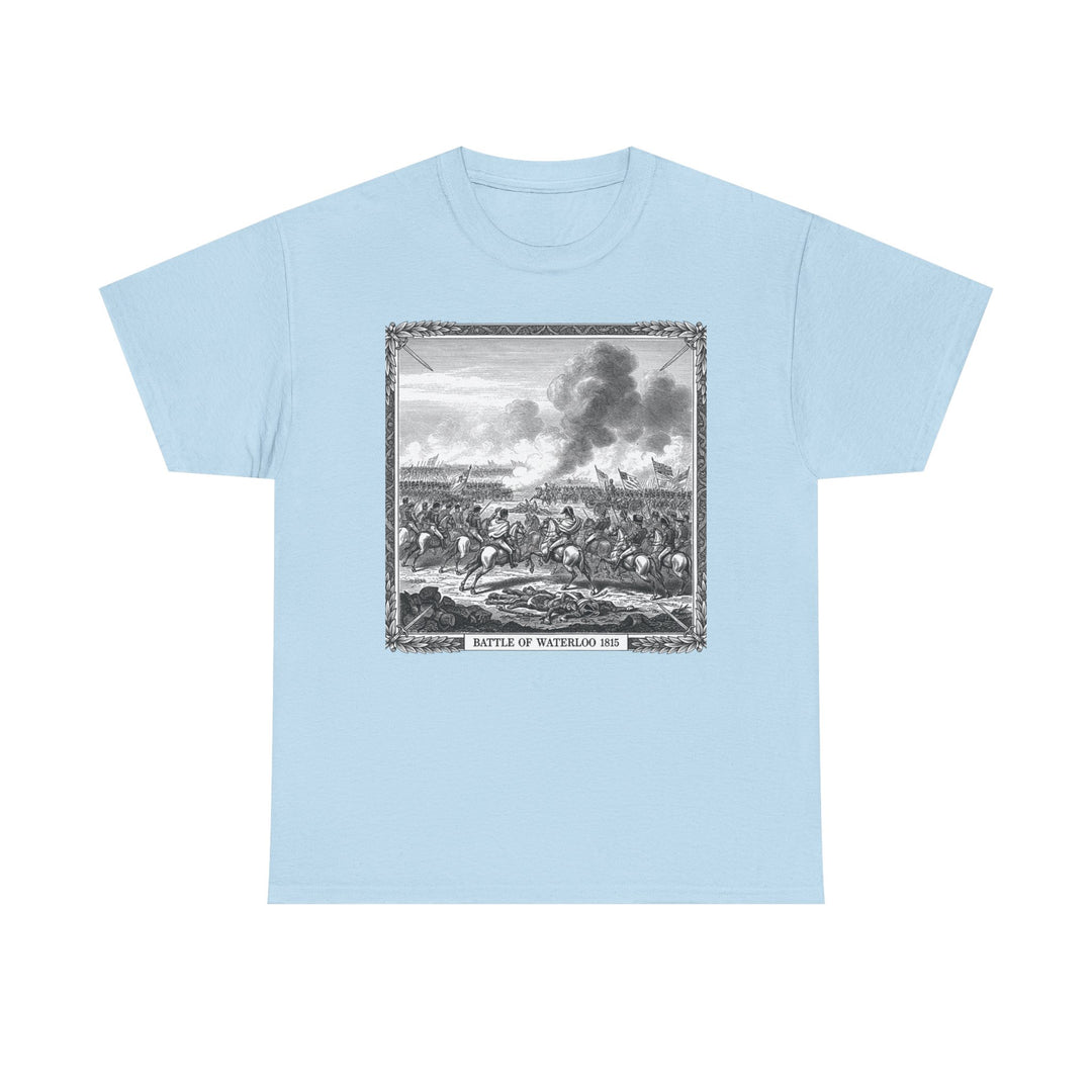 Battle of Waterloo Graphic Tee — Vintage Historical Print T-Shirt