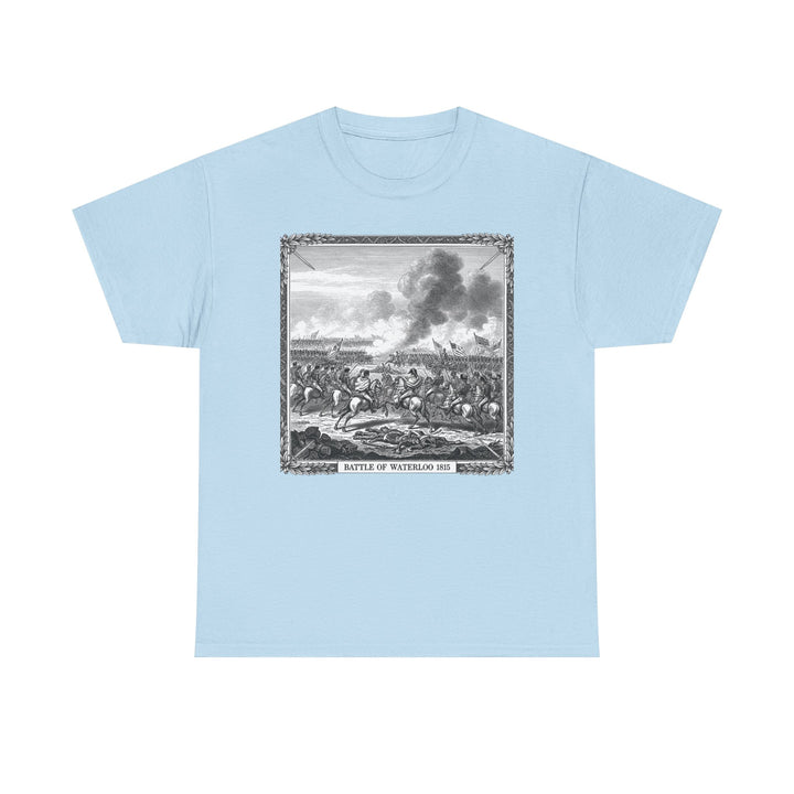 Battle of Waterloo Graphic Tee — Vintage Historical Print T-Shirt