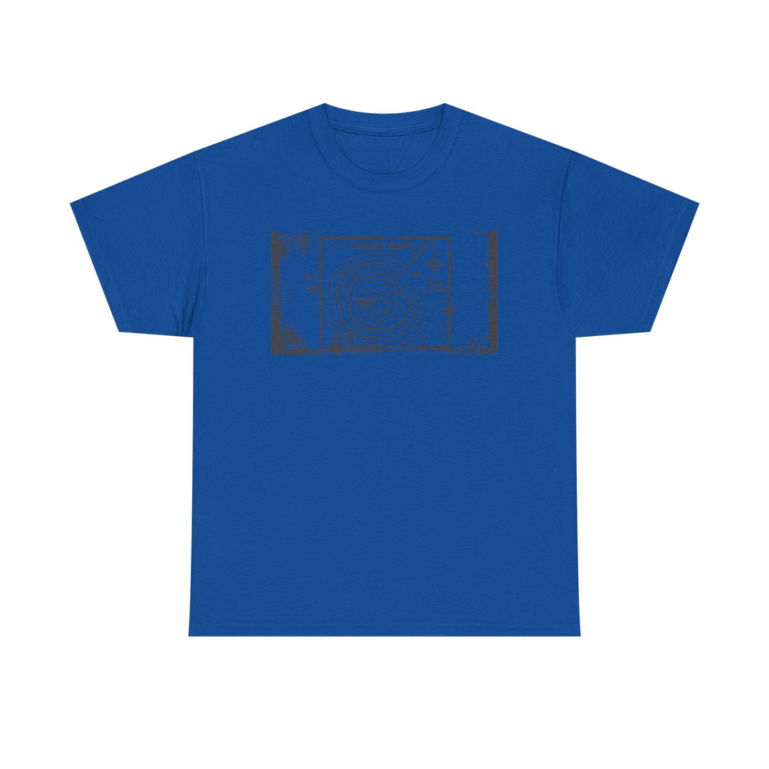 Retro Transit Route Adventure T-Shirt — Vintage Travel Map Graphic Tee