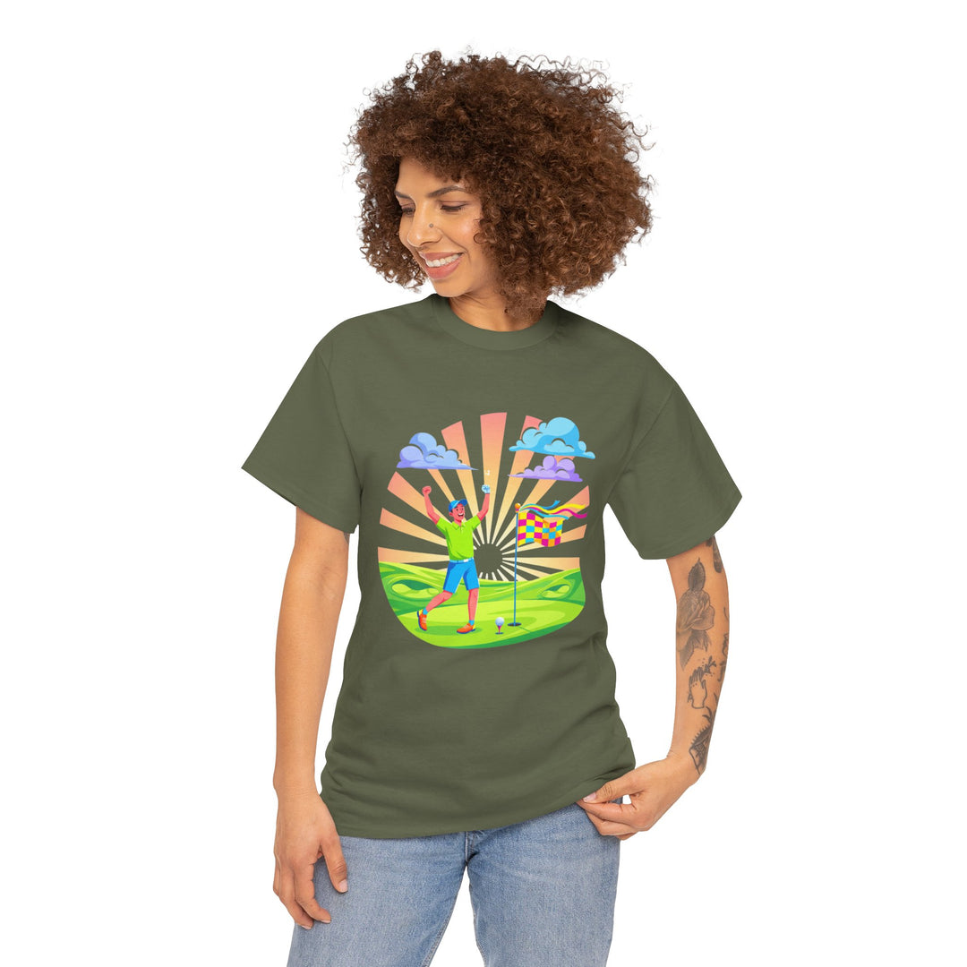 Golf Swing Silhouette Graphic Tee