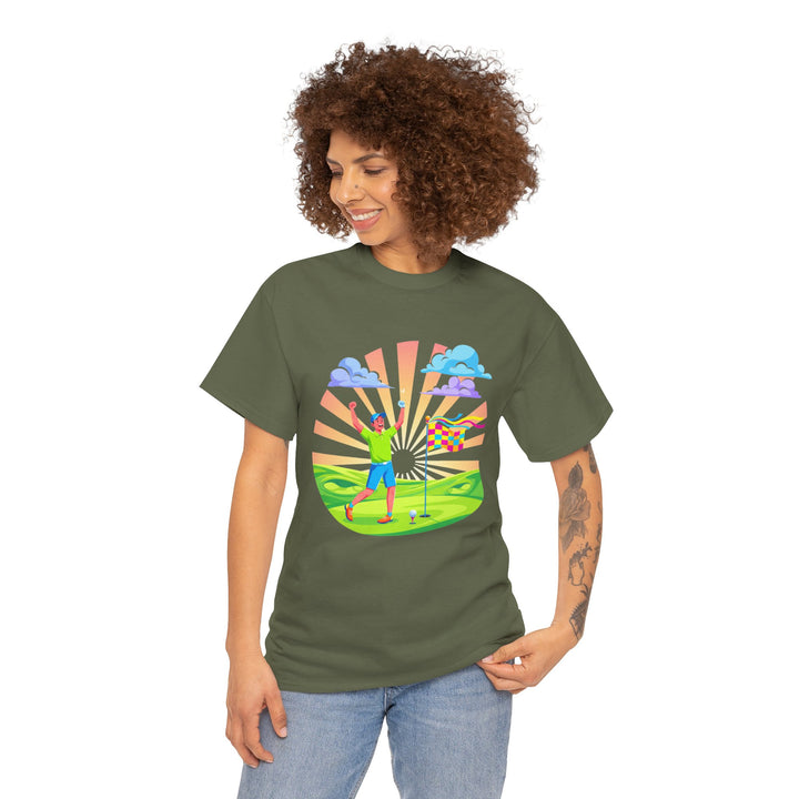 Golf Swing Silhouette Graphic Tee
