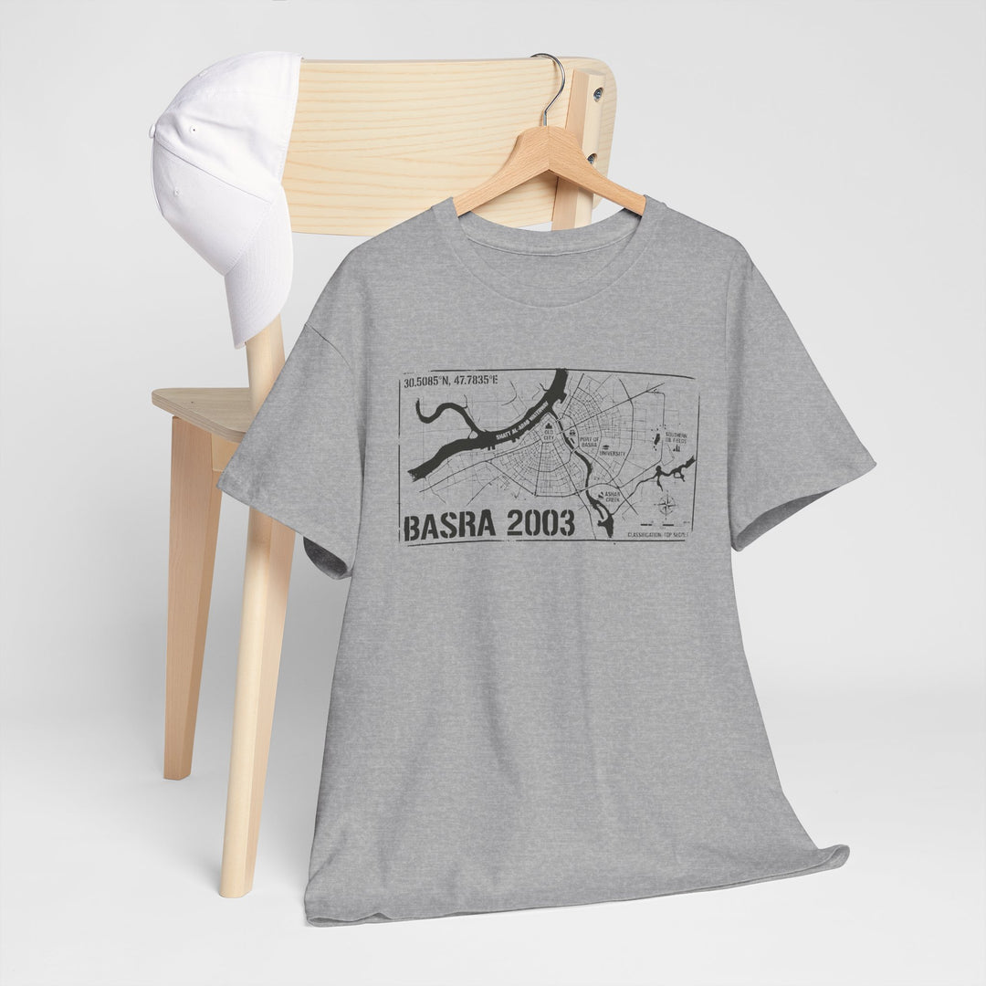 Basra 2003 Vintage Military Map T-Shirt